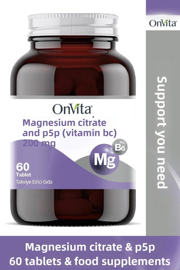 Magnesium Citrate and P5P Vitamin B6 200 Mg