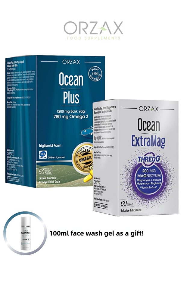 Extramag Threog 60 Tablets with Omega 3 Plus 50 Softgels - Omega 3 and Magnesium Superiority Combination - 1