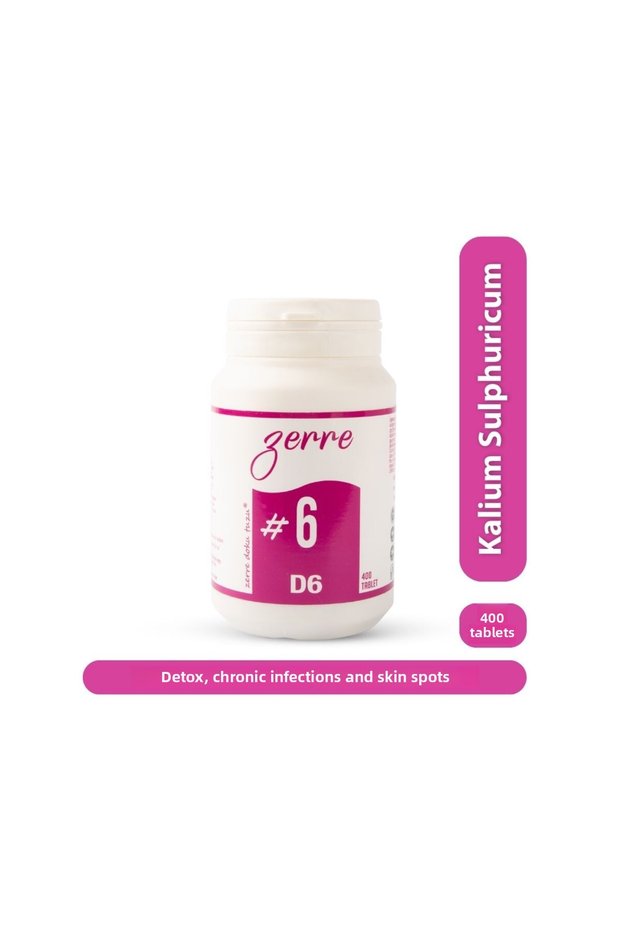 Zerre Tissue Salt Schüssler #6 400 Tablets