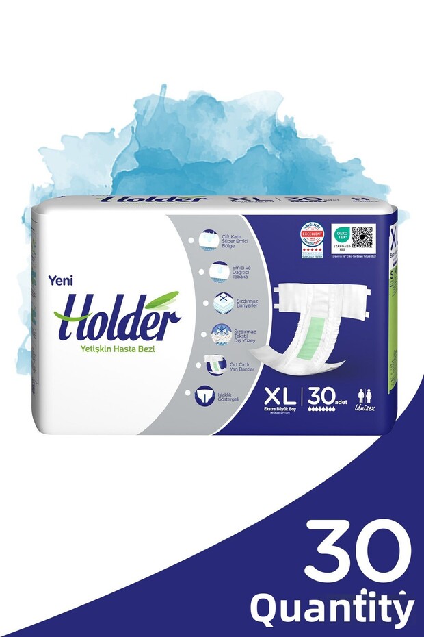 Patient Diapers with Waist Band X Large 30 Pieces New Packaging