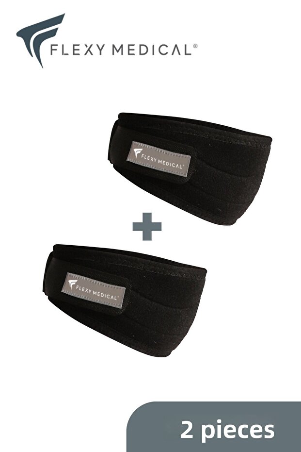 Patella Tendon Stabilization Athlete's Bandage with 2 Silicone Pads for Support and Relief from Knee Pain