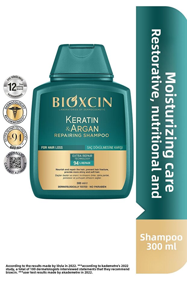 Šampon 300 ml Keratin and Argan Repair Shampoo – Dvoudílná sada výhod pro poškozené a poškozené vlasy - 7