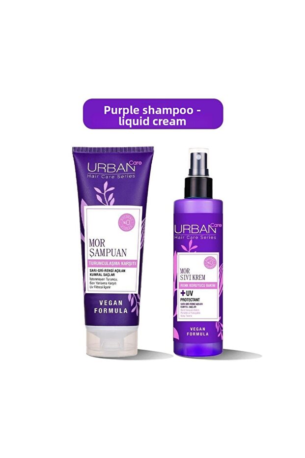 Purple Shampoo and Liquid Cream