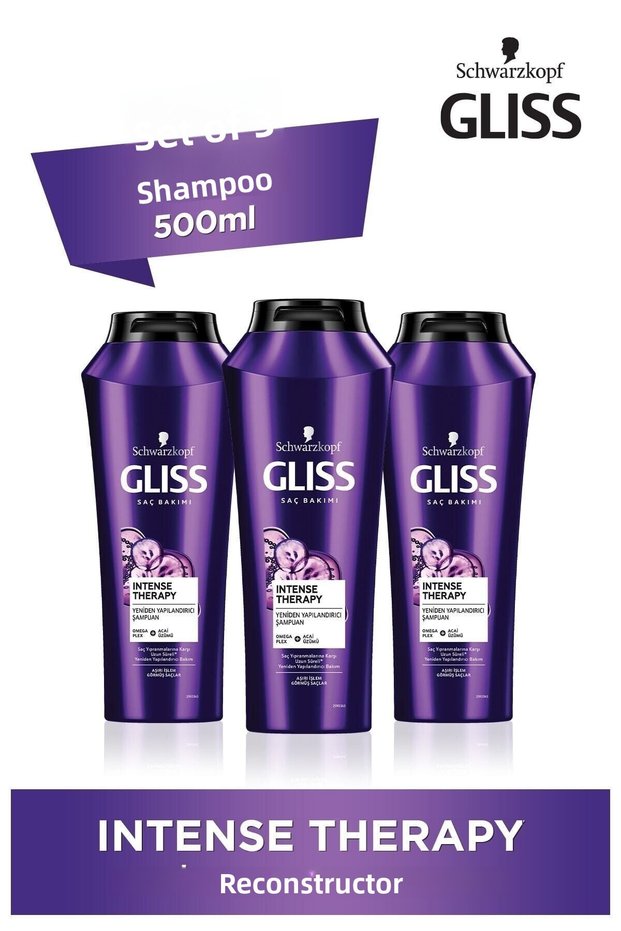 Intense Therapy - Restructuring Shampoo 500 Ml Set of 3