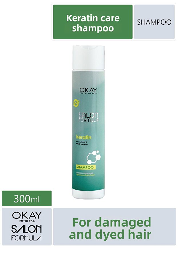 Salon Formula Keratin Shampoo for Damaged Hair 300ml