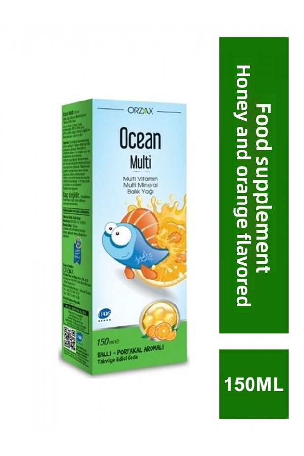 Multi Syrup Fish Oil Honey and Orange Flavor
