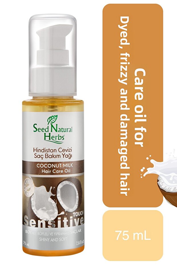 Coconut Hair Care Oil for Dyed | Highlighted | Damaged Hair 75 ml