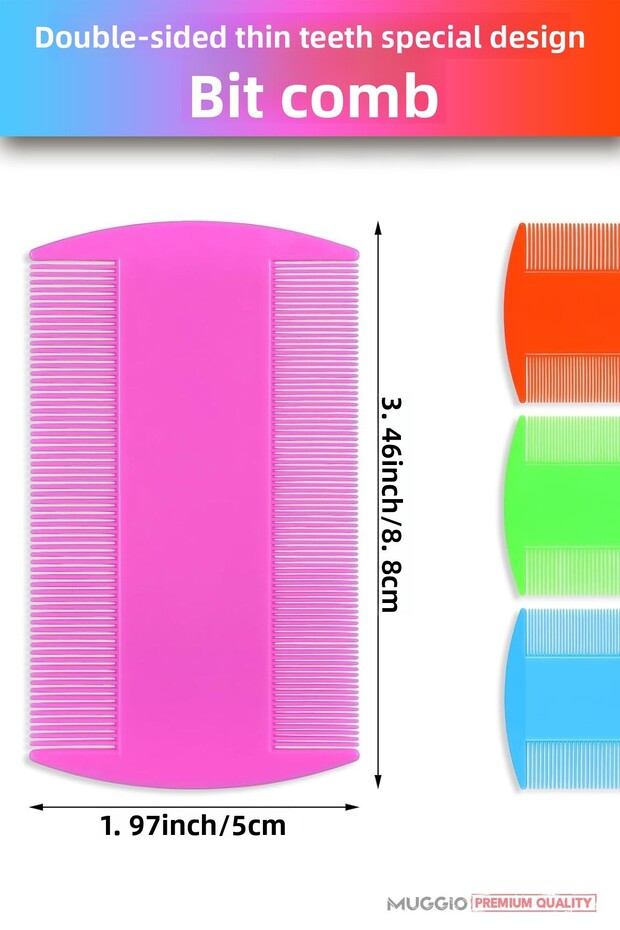 مشط البت مصمم خصيصًا ومشط البت ذو الأسنان الضيقة قطعة واحدة - 2