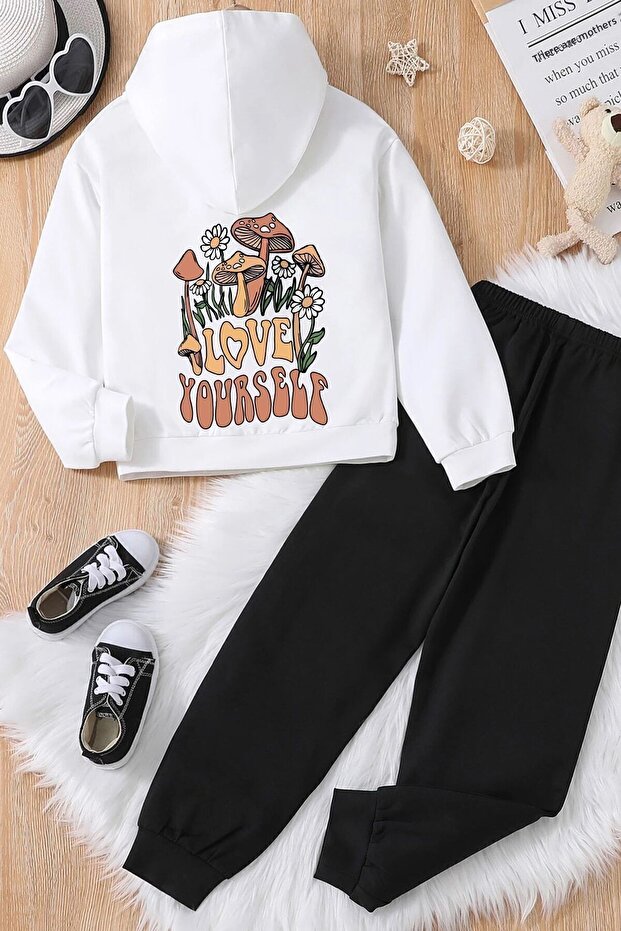 Children's Mushroom Printed Tracksuit Set