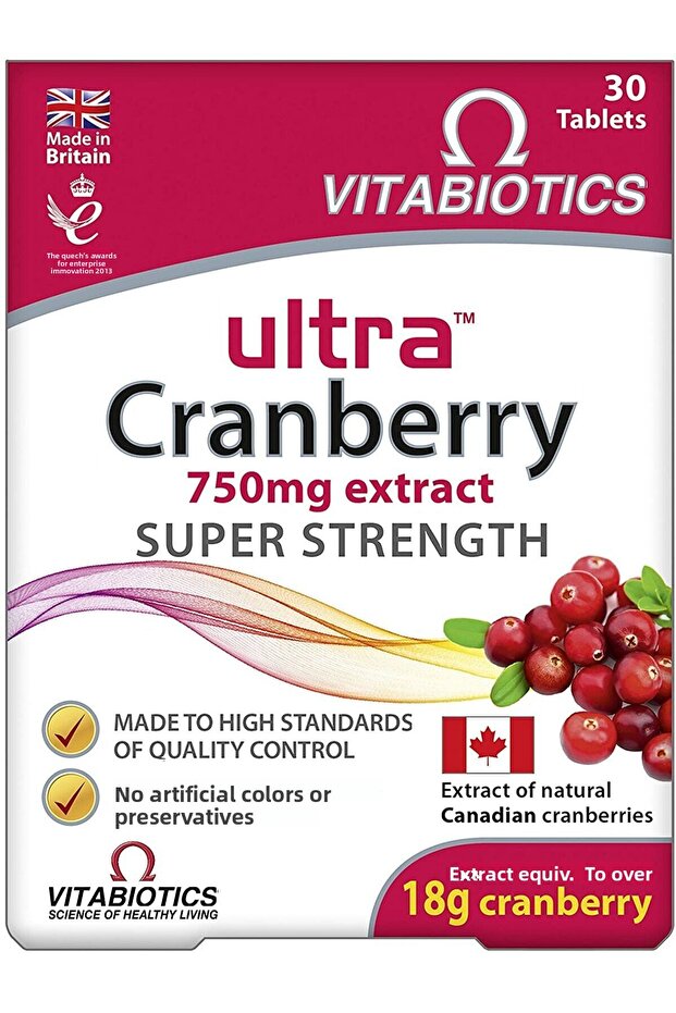 Ultra Cranberry 750Mg Tabs 30S
