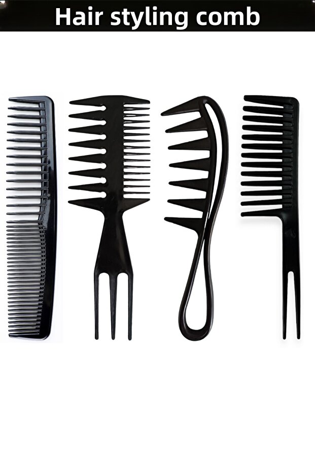 Professional Hair Styling Comb Set of 4