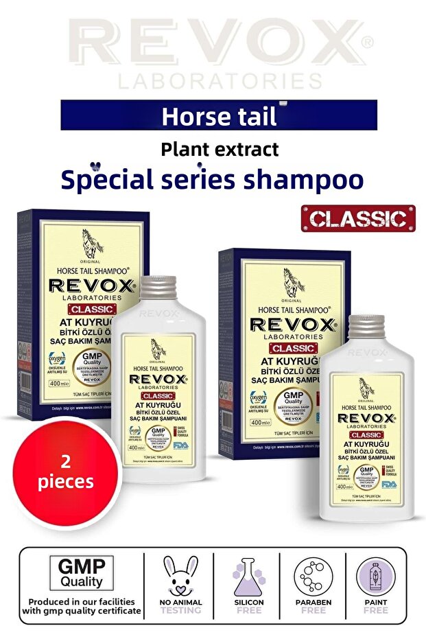 Preventing Hair Loss Horse Tail Plant Extract Shampoo 400 ml 2 Pieces