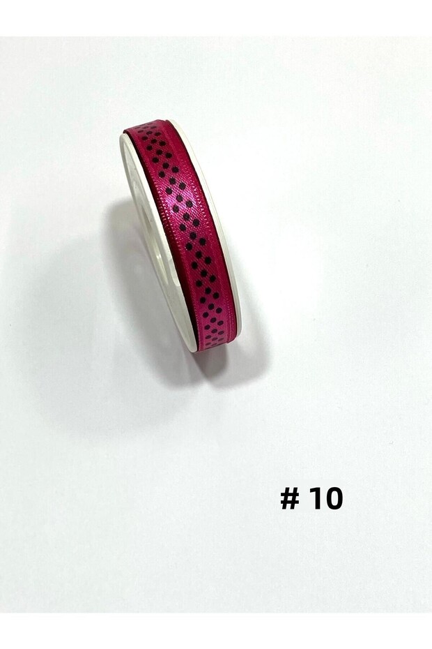Polka Dot Ribbon / 1 cm (10 mm) / 10 Meters