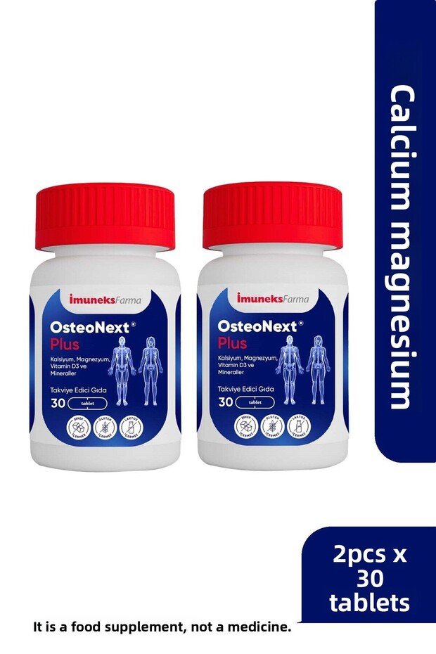 İmuneks Farma Osteonext ® Plus Vitamin and Mineral Supplementing Food 30 Tablets X 2 Pieces