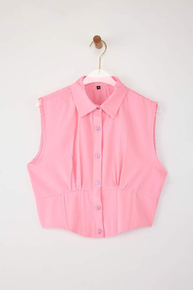 Pembe Kolsuz Gömlek TWOSS25GO00174 - 2