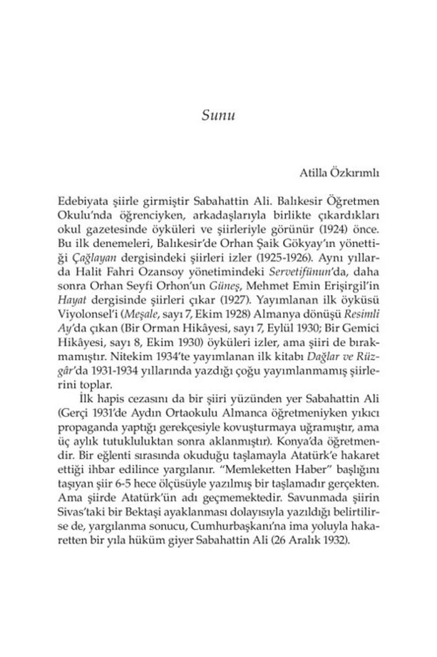 Bütün Şiirleri / Sabahattin Ali - 8