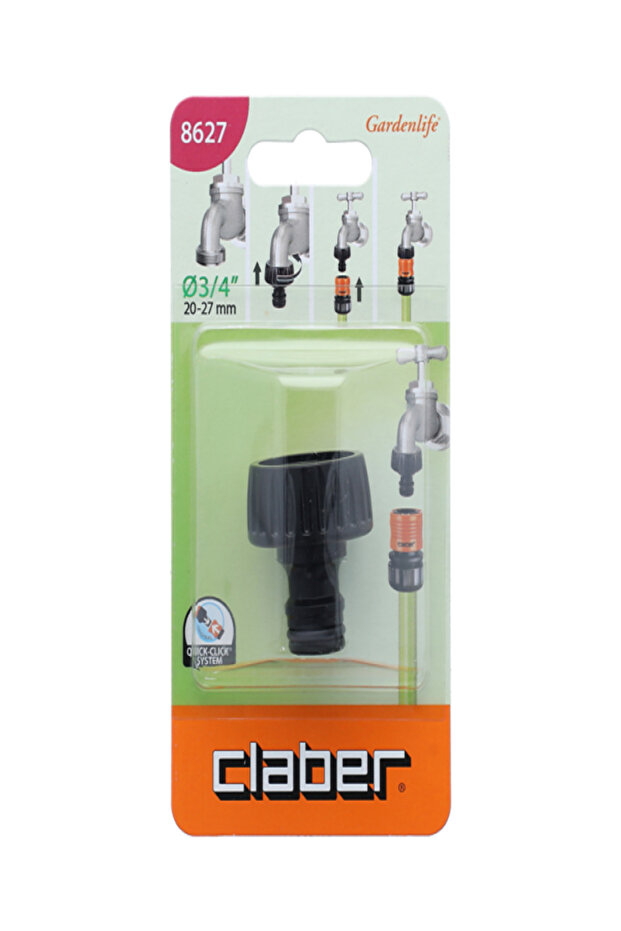 موصل بطاقة الصنبور الملولب مقاس 3/4 بوصة - 2