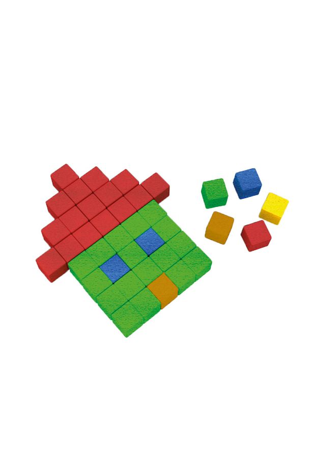 Renkli Ahşap Küpler Çocuk için Oyun Montessori - 4