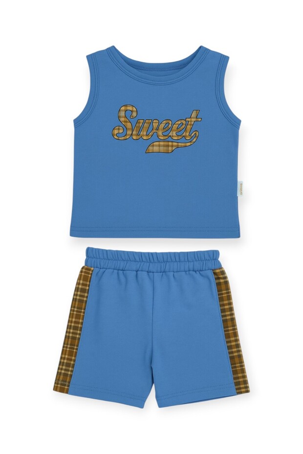 Baby Boy Sweet Plaid Printed 2-Piece Set