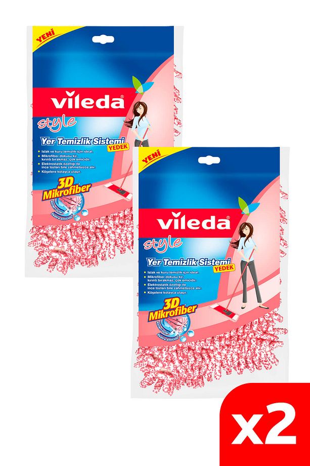 2 Paket Style Temizlik Sistemi Yedek Paspas - 1