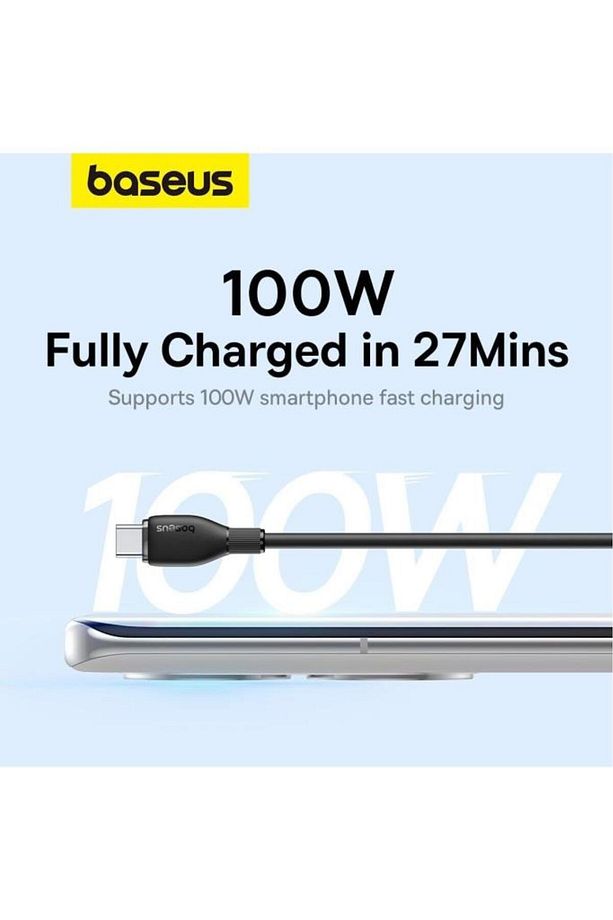 Pudding Serisi Hızlı Şarj ve Data Kablosu USB'den Type-c USB-C'ye 6 Amper 100W, 1,2m - 2