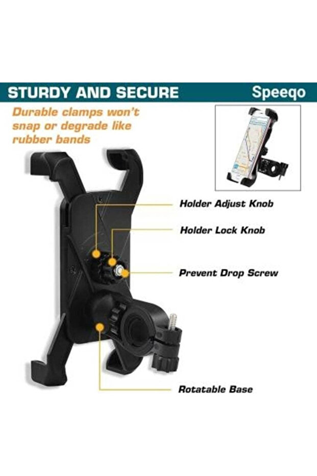 Universal Adjustable Bicycle Mount Mobile Holder For iPhone And Samsung - 4