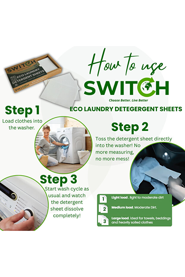 SWITCH Eco Laundry Detergent Sheets - 4
