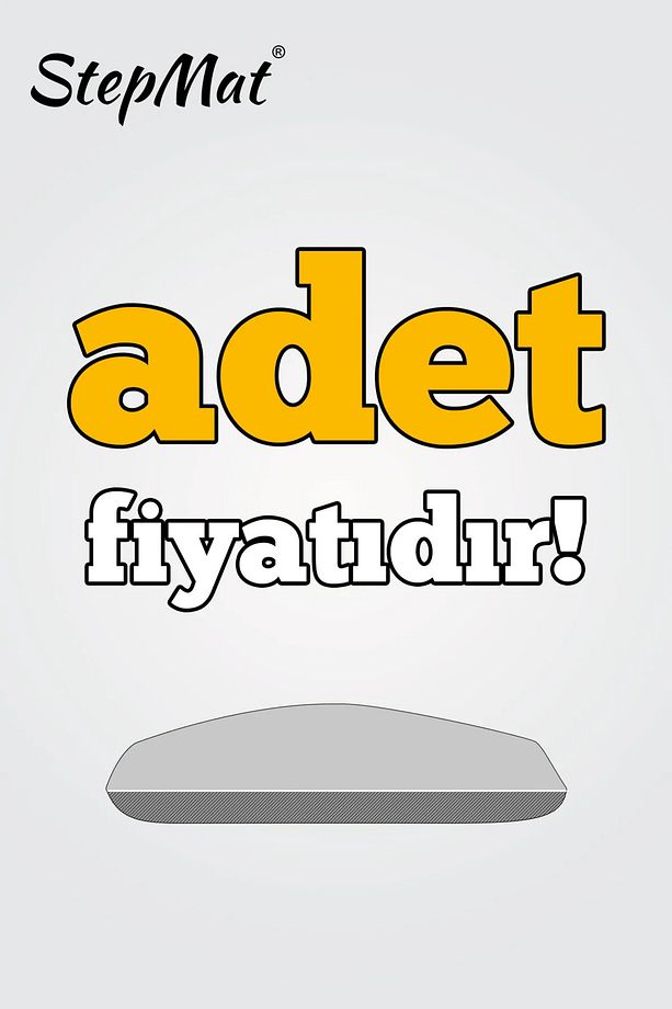 Siyah Kendinden Yapışkanlı Merdiven Basamak Paspası / Halısı - 3