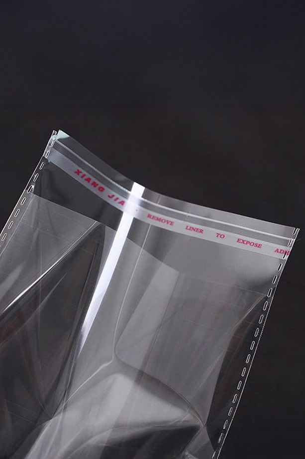 Jelatin Bantlı Yapışkanlı Naylon Poşet 100'lü 7 X 12 - 1