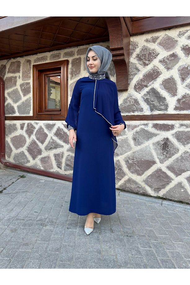 krep taş işleme elbisemiz - 6
