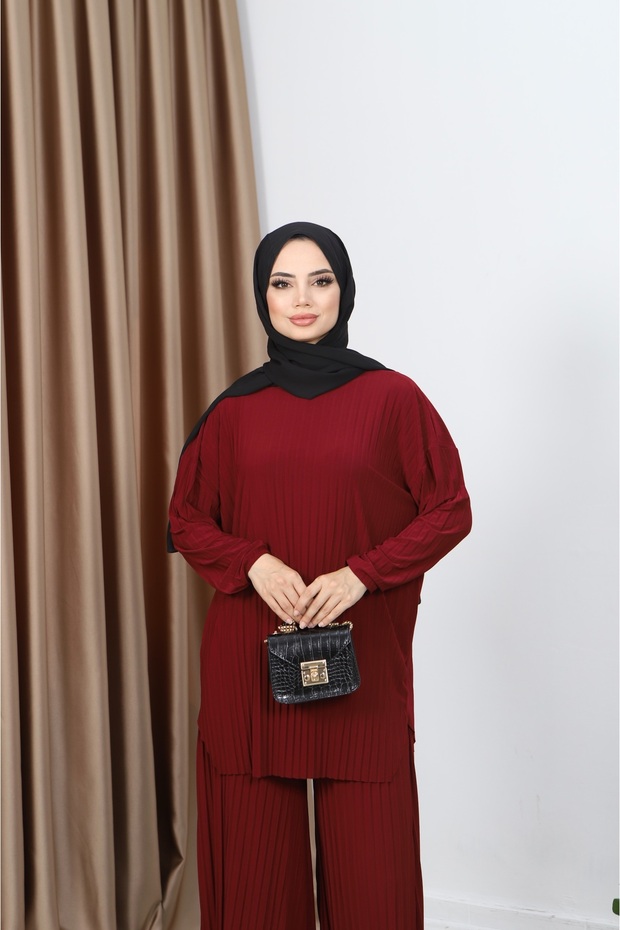 Piliseli Pantolonlu Takım - 4