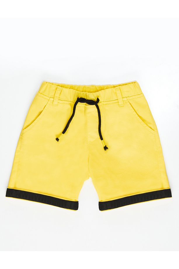 Sarı Erkek Çocuk Gabardin Şort - 3