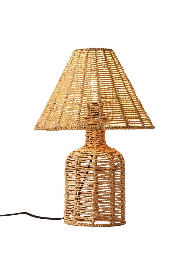 Mateo İpli Rattan Hasır Abajur - 6