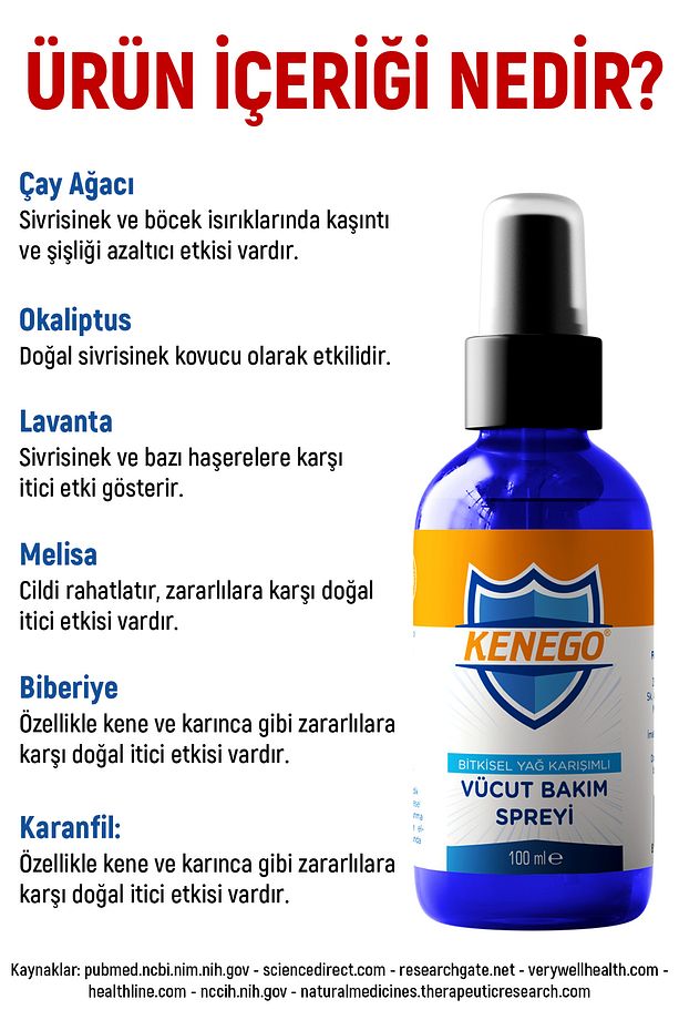 Doğal Kene, Sivrisinek ve Böcek Kovucu Bitkisel Karışımlı Sprey Losyon 100 ml - 5
