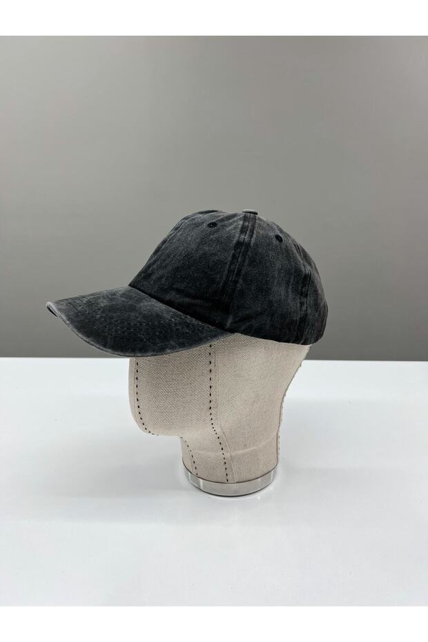 قبعة أساسية كلاسيكية مغسولة للجنسين أنثراسايت - 6