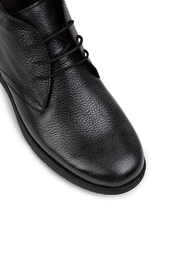 Hakiki Deri Antrasit Erkek Bot - 4