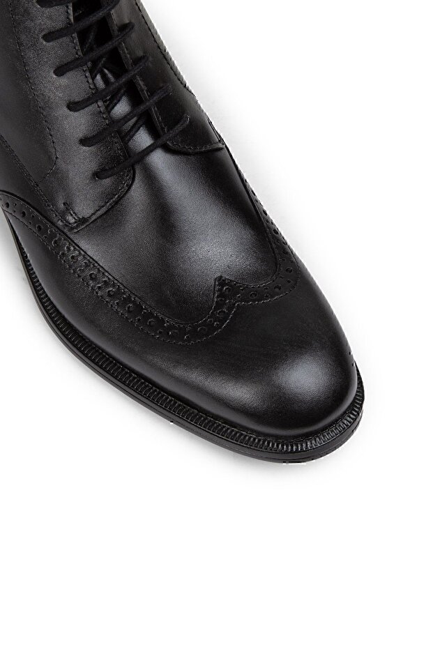 Hakiki Deri Antrasit Erkek Bot - 4