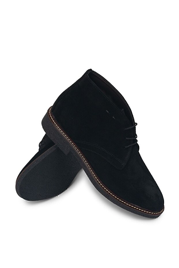 Hakiki Süet Siyah Kadın Bot - 7