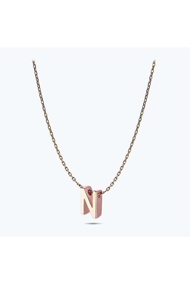 Altın N Harfi Kolye - 3