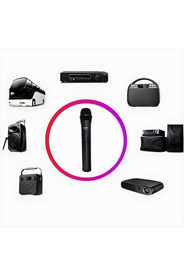 Kablosuz El Mikrofonu + USB Alıcı , Öğretmen, Karaoke ve Sunumlar İçin - 6