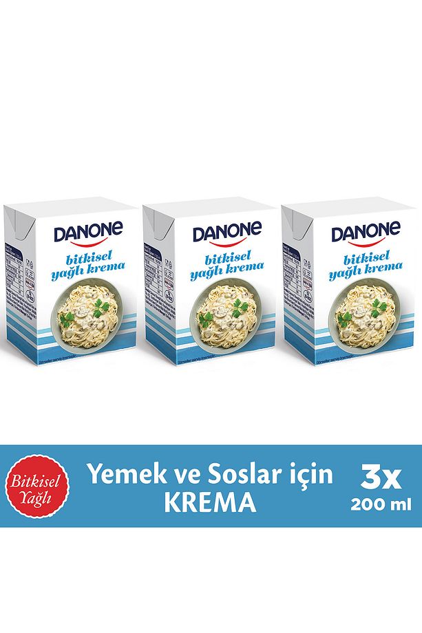 Bitkisel Yağlı Krema 200 mlx3 - 1