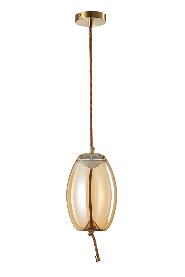 Stone Tekli 5 Watt 3000K Eskitme Bal Camlı Led Sarkıt Avize - 3