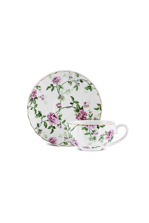 Flora 6 Kişilik Kahve Fincan Takımı 90 ml - 9