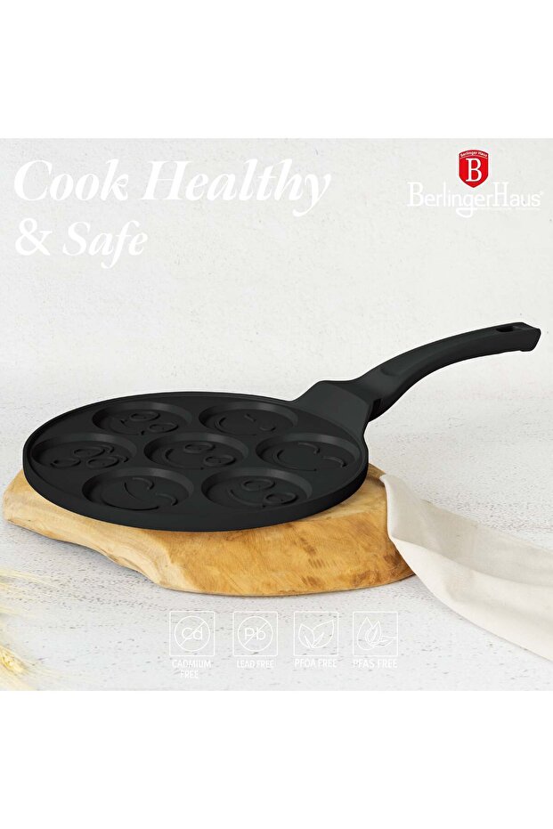 7 Holes Emoji Pancake Pan, 26 cm Bh/7791 - 7