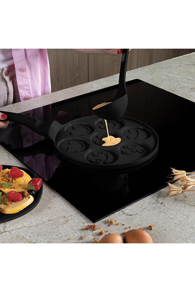7 Holes Emoji Pancake Pan, 26 cm Bh/7791 - 6