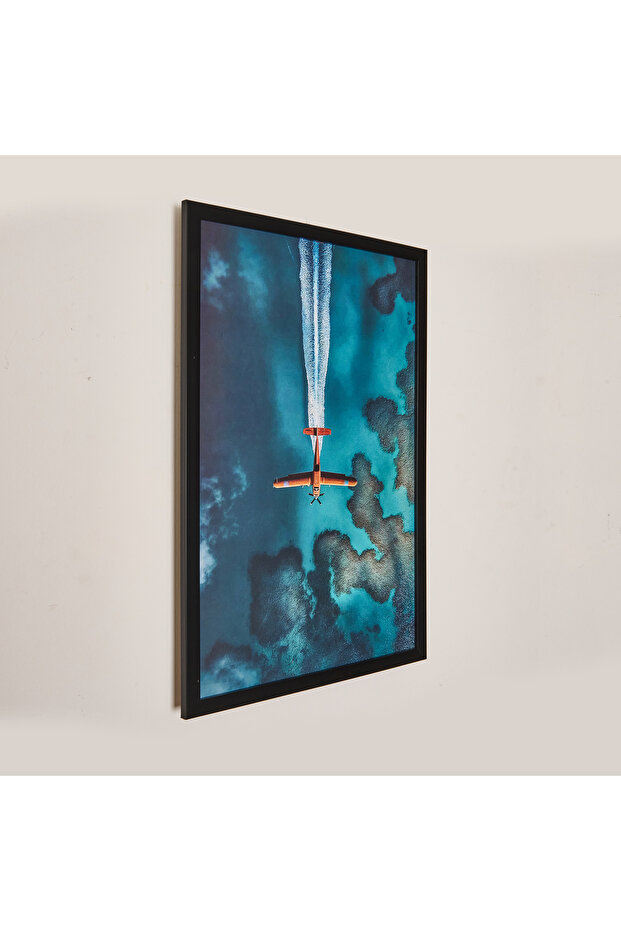 Deco Plain Tablo - Mavi - 40x60 cm - 2