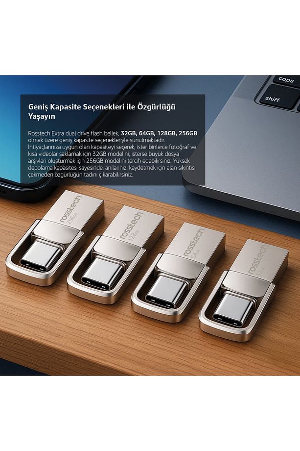 Extra Dual Drive 64gb Usb 3.2 Gen1 To Type-c 150mb-sn Flash Bellek - 3