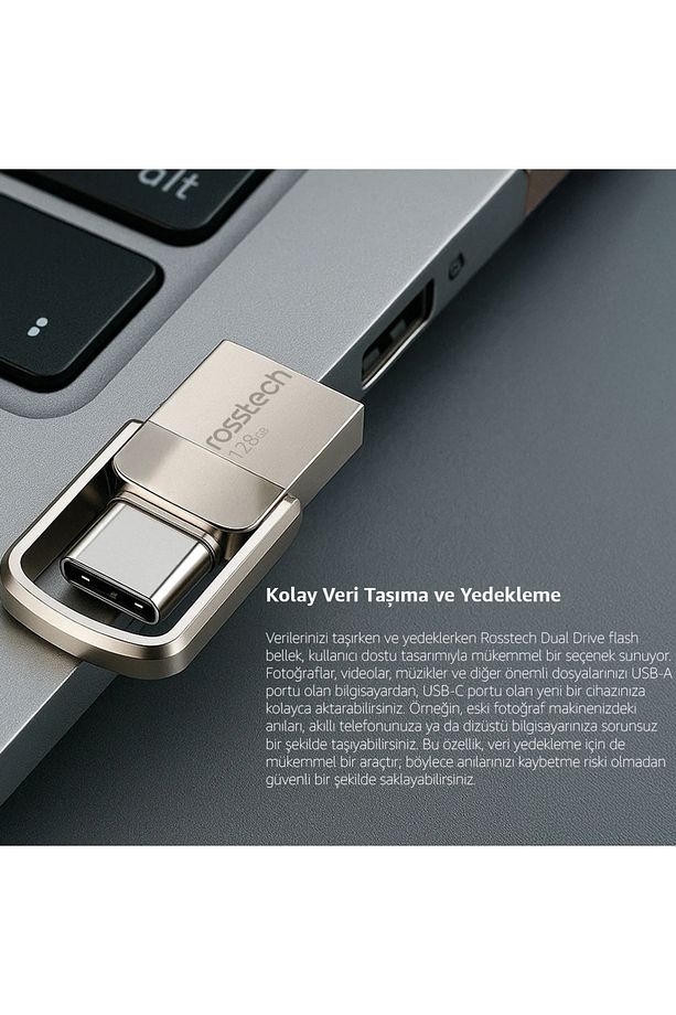 Extra Dual Drive 128gb Usb 3.2 Gen1 To Type-c 150mb-sn Flash Bellek - 6