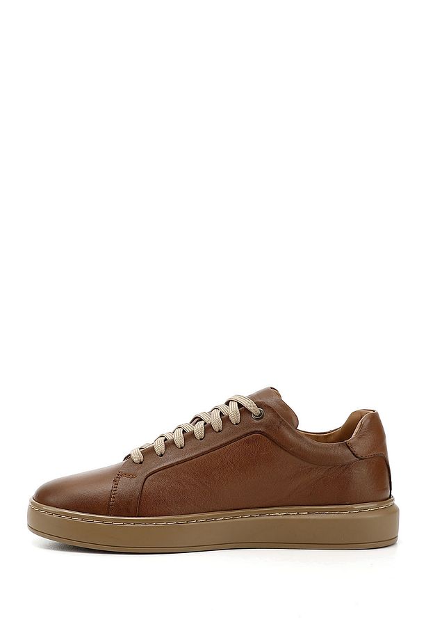 Erkek Kum Bağcıklı Kauçuk Taban Hakiki Deri Sneaker - 5