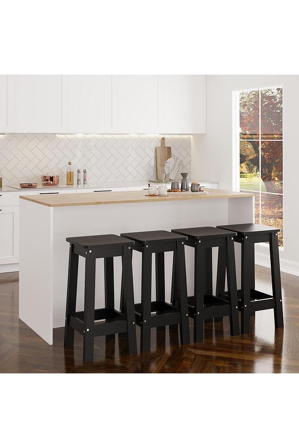 Aster Z4010 Tabure Şık ve Dayanıklı Sunta Bar Taburesi – Siyah - 6